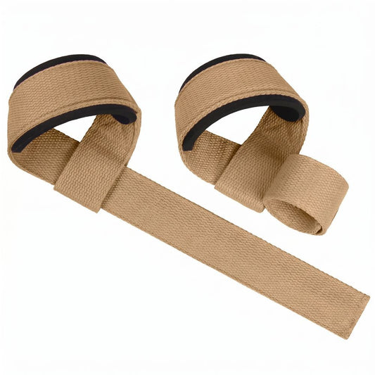 Brown lifting straps